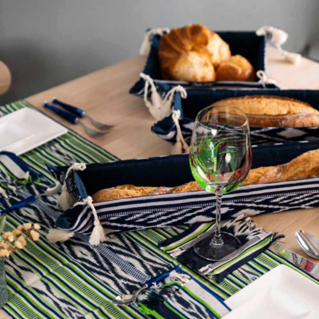 Indigo Bread Basket